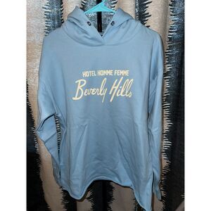 NWOT Hotel Homme Femme Beverly Hills Hoodie in Blue size S